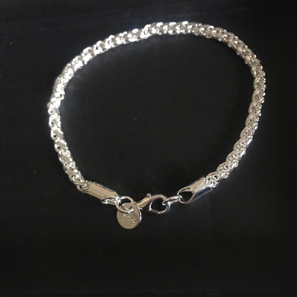 Sterling Silver Rope Chain Bracelet